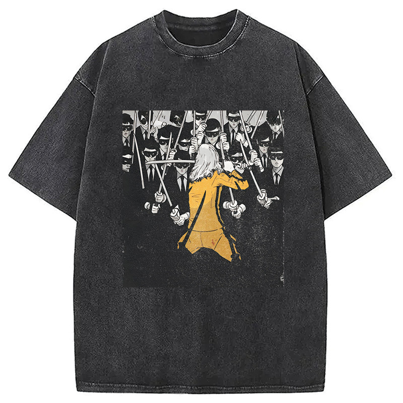 Kill Bill Washed T-Shirt Funny Graphic Gift For Friends Gifts For Her Kill Bill Washed T-Shirt Funny Graphic Gift For Friends Gifts For Her