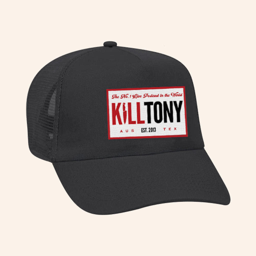 Kill Tony Merch 1 Live Podcast Embroidered Trucker Hat Black Gifts For Dudes