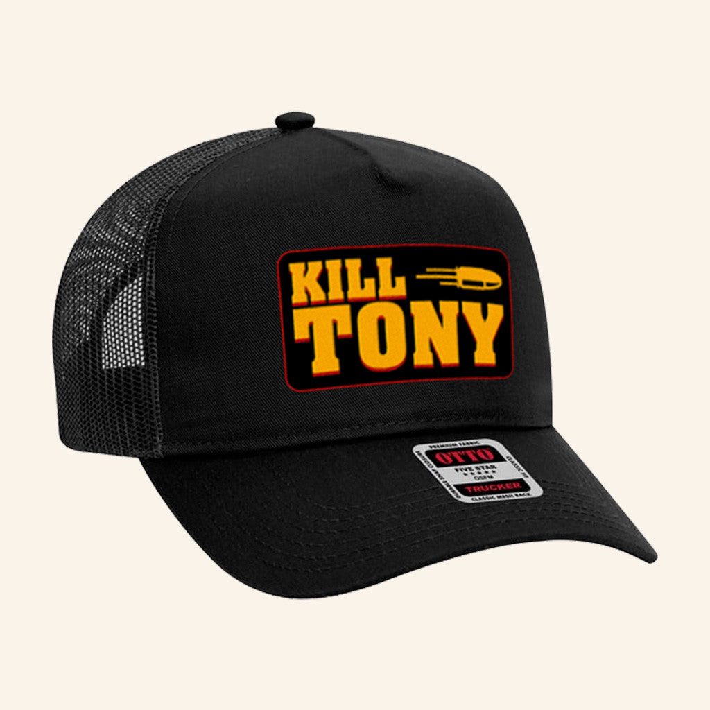 Kill Tony Merch KT Black Trucker Hat Unique Gifts For Husband Kill Tony Merch KT Black Trucker Hat Unique Gifts For Husband