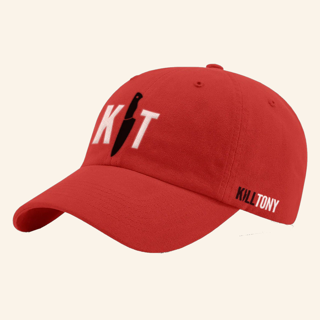 Kill Tony Merch KT Embroidered Baseball Hat Red Best Christmas Gifts For Dad