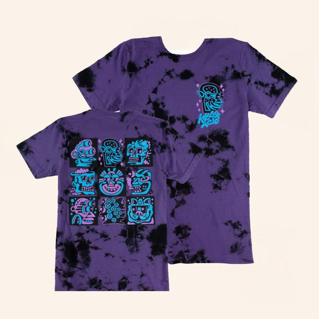 Killer Acid Merch Purple Heads Deluxe Crystal T-Shirt Gifts For Him Killer Acid Merch Purple Heads Deluxe Crystal T-Shirt Gifts For Him