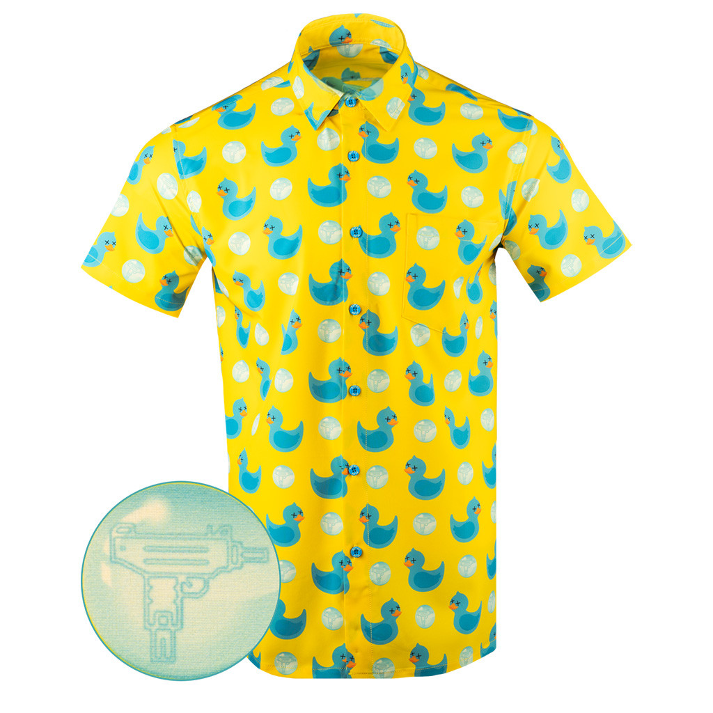 Killer Duck Inverse Button Down Shirt Tactical Hawaiian Shirt Birthday Gifts For Son