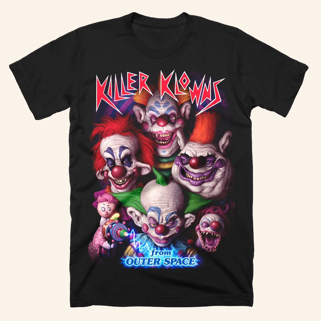 Killer Klowns From Outer Space Horrific Harlequins T-Shirt Halloween Graphic Tees Gifts For Him Killer Klowns From Outer Space Horrific Harlequins T-Shirt Halloween Graphic Tees Gifts For Him