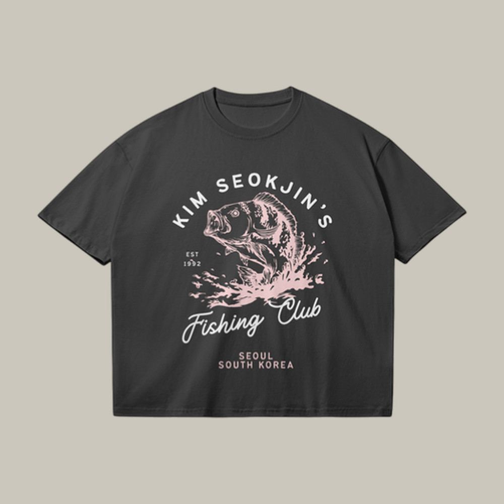 Kim Jeok Jin Fishing CLub T-Shirt BTS 2026 Comeback Merch Great Gift For Huge Fans