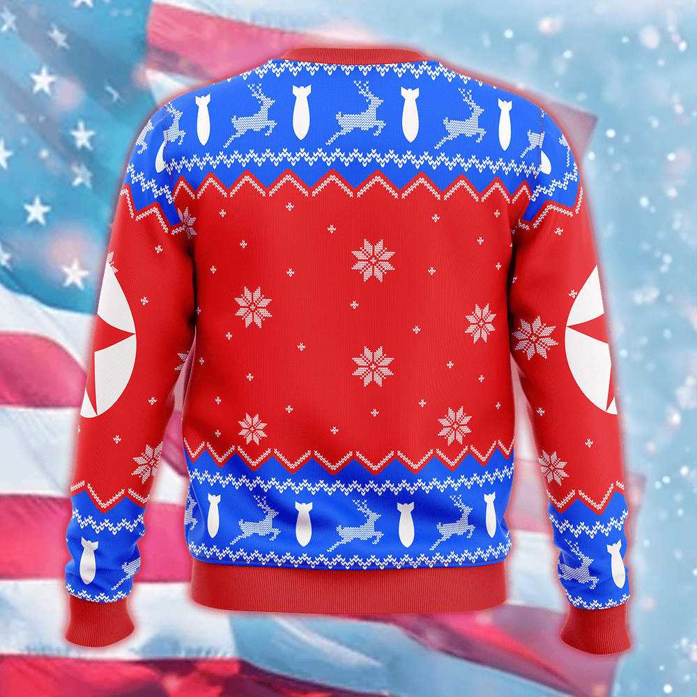 Kim Jong Un Let It Blow Ugly Christmas Sweater Funny Xmas Sweater Christmas Gifts 2024 Kim Jong Un Let It Blow Ugly Christmas Sweater Funny Xmas Sweater Christmas Gifts 2024