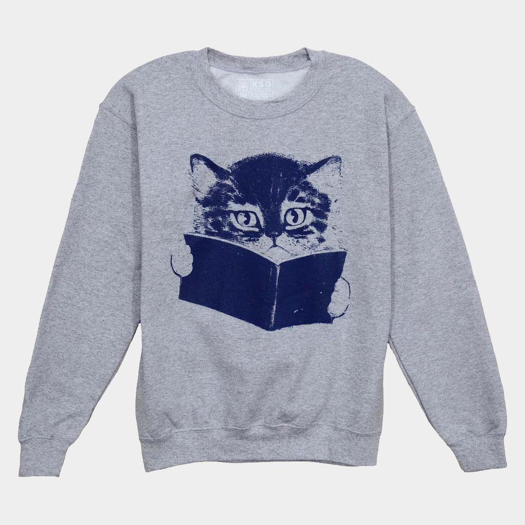 Kin Ship Goods Merch Cat Reading Book Sweatshirt Gift Ideas For Sister Kin Ship Goods Merch Cat Reading Book Sweatshirt Gift Ideas For Sister