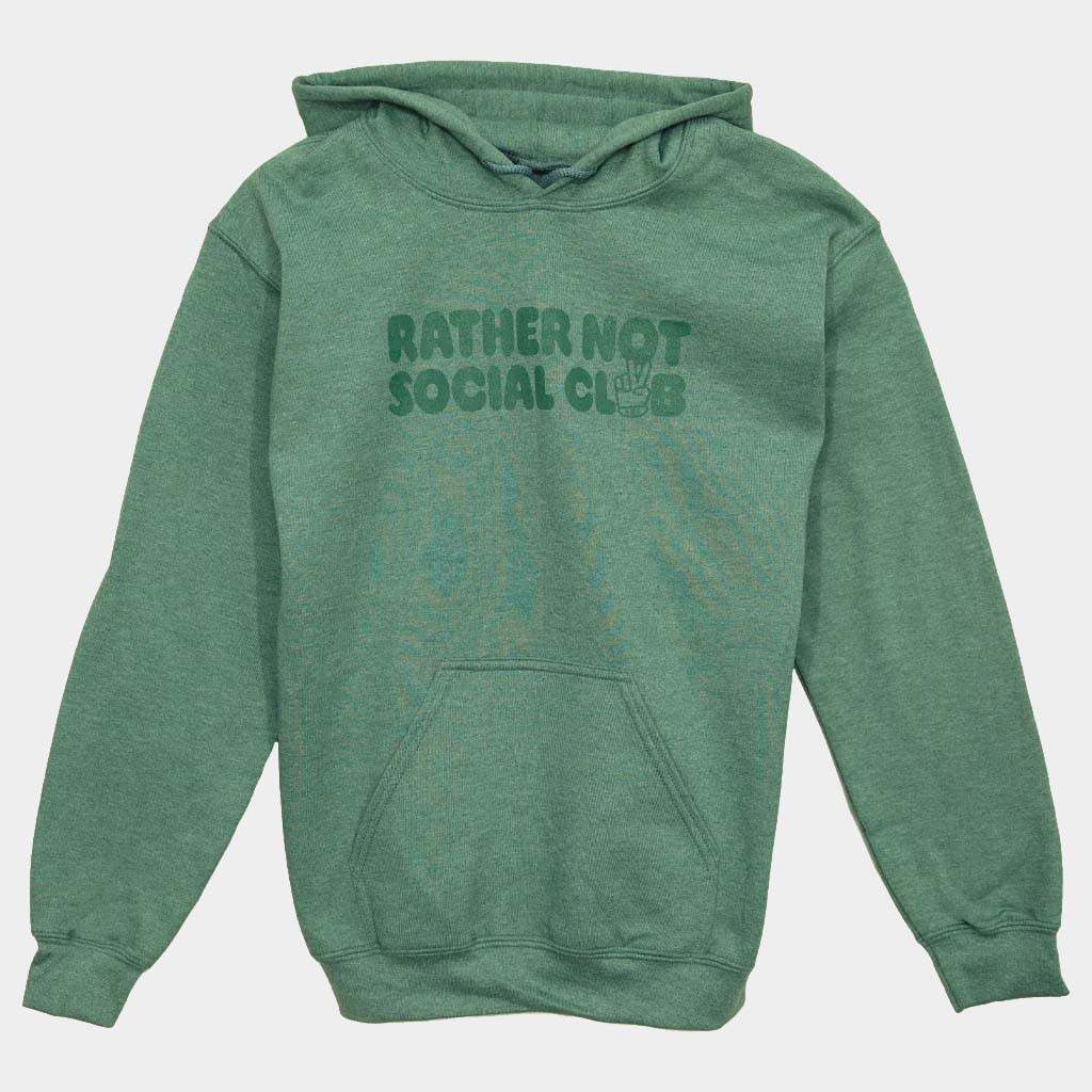 Kin Ship Goods Merch Rather Not Social Club Hoodie Birthday Gift For Daughter