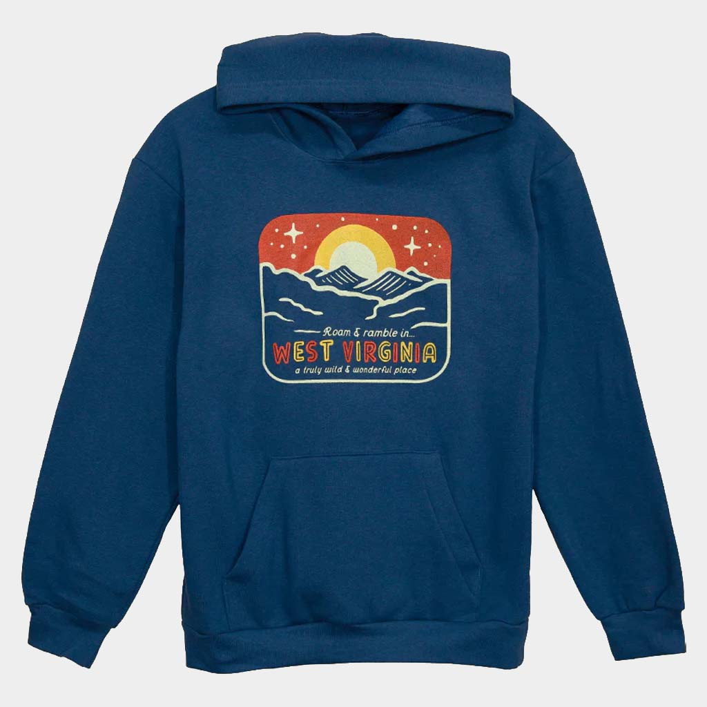 Kin Ship Goods Merch Roam And Ramble West Virginia Hoodie Birthday Gift For Besties