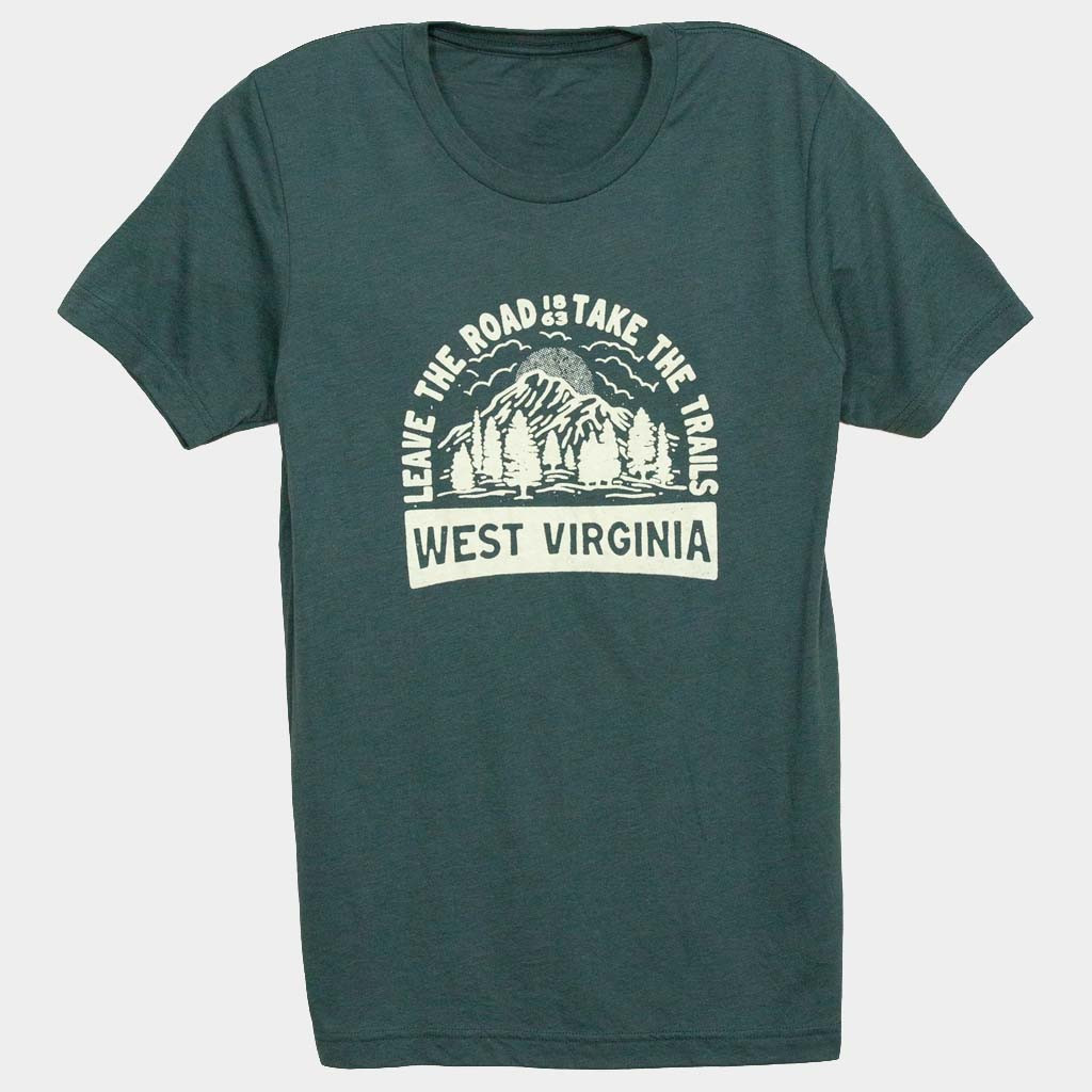 Kin Ship Goods Merch Take The Trails West Virginia T-Shirt Gift Ideas For Boyfriend