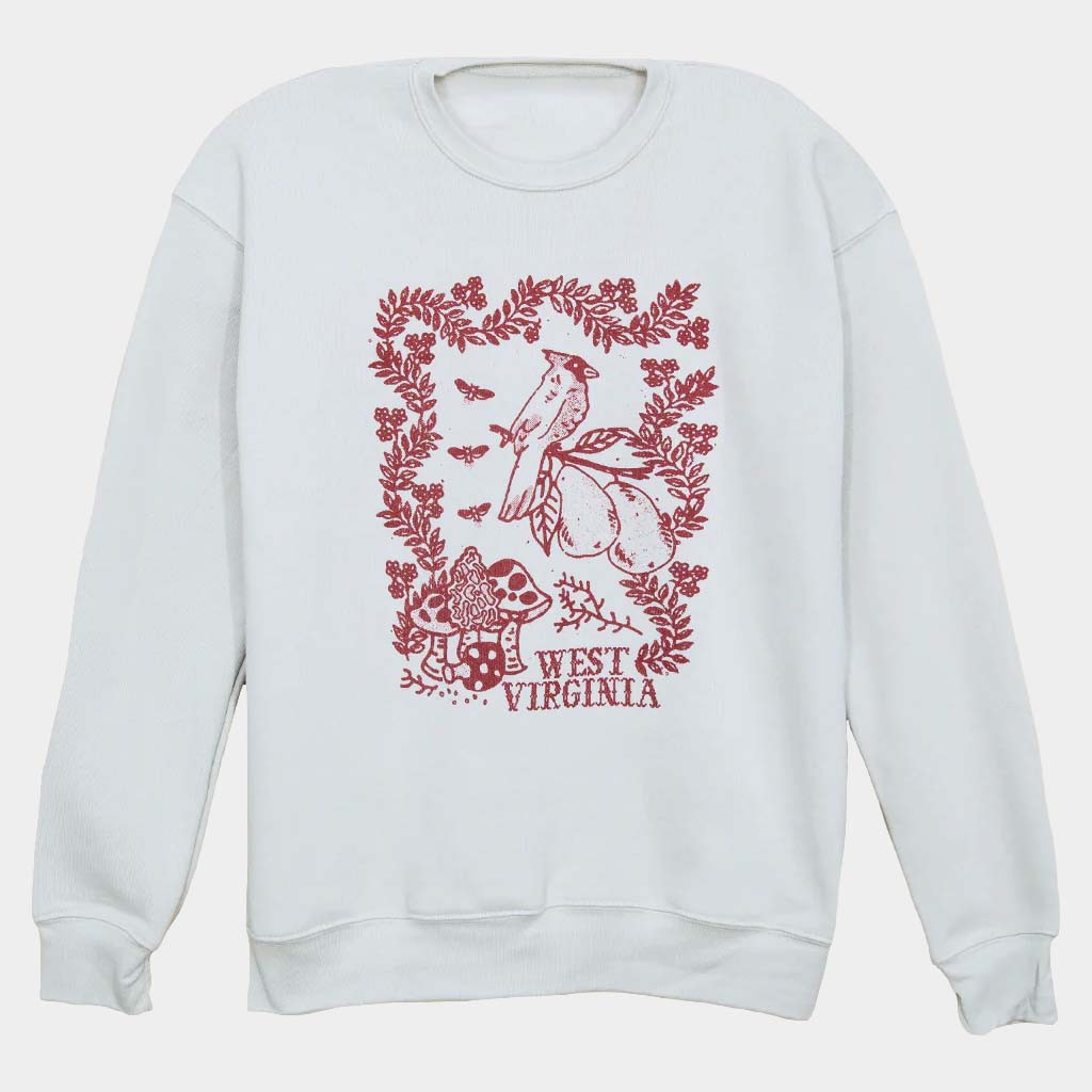 Kin Ship Goods Merch West Virginia Sampler Sweatshirt Good Gifts For Friends