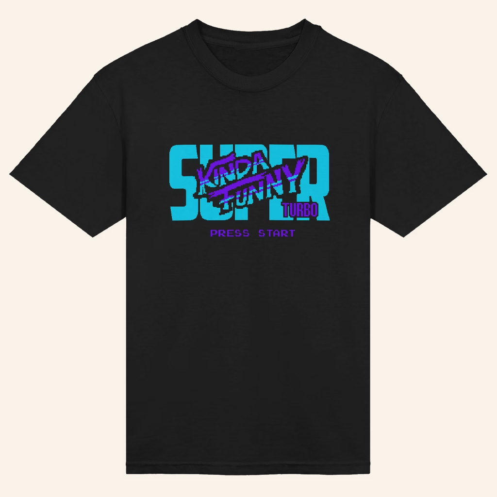 Kinda Funny Merch KF Fighter T-Shirt  Super Turbo Press Start Shirt Gifts For Him