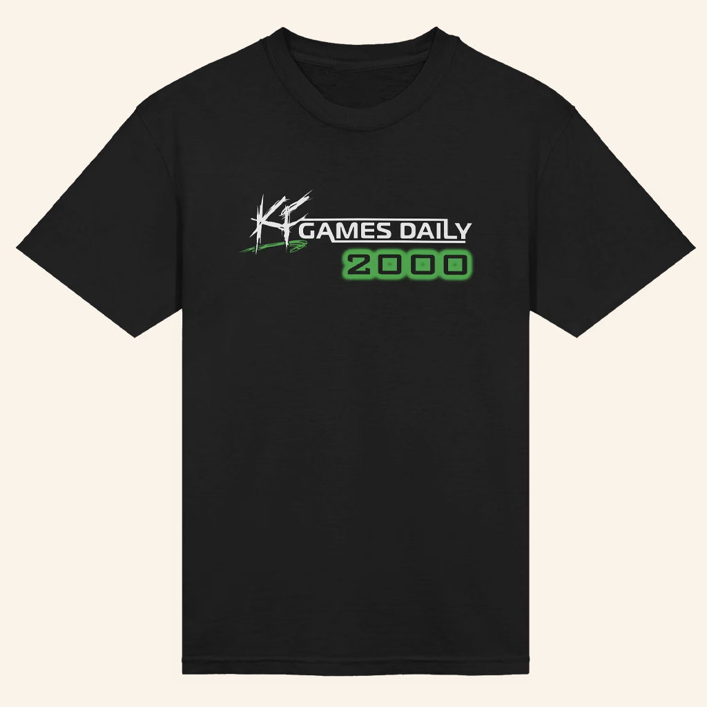 Kinda Funny Merch KF Games Daily 2000 T-Shirt Black Gifts For Boyfriend