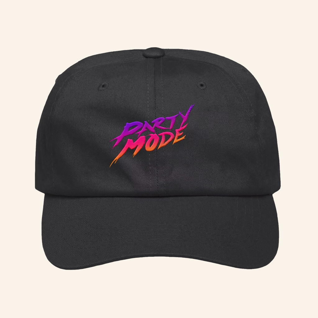 Kinda Funny Merch Party Mode Hat Black Unique Birthday Gift For Husband