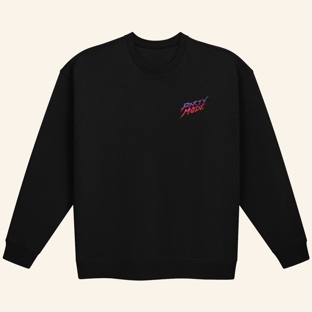 Kinda Funny Merch Party Mode Sweatshirt Black Birthday Ideas For Friends