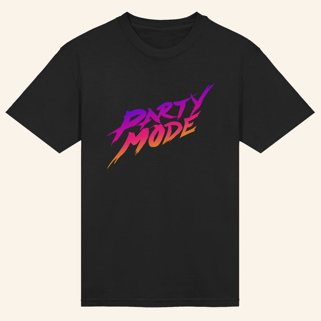 Kinda Funny Merch Party Mode T-Shirt Black Birthday Ideas For Brothers