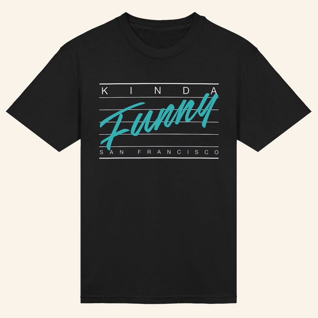 Kinda Funny Merch Retro Lines T-Shirt Black Best Gifts For Boyfriend