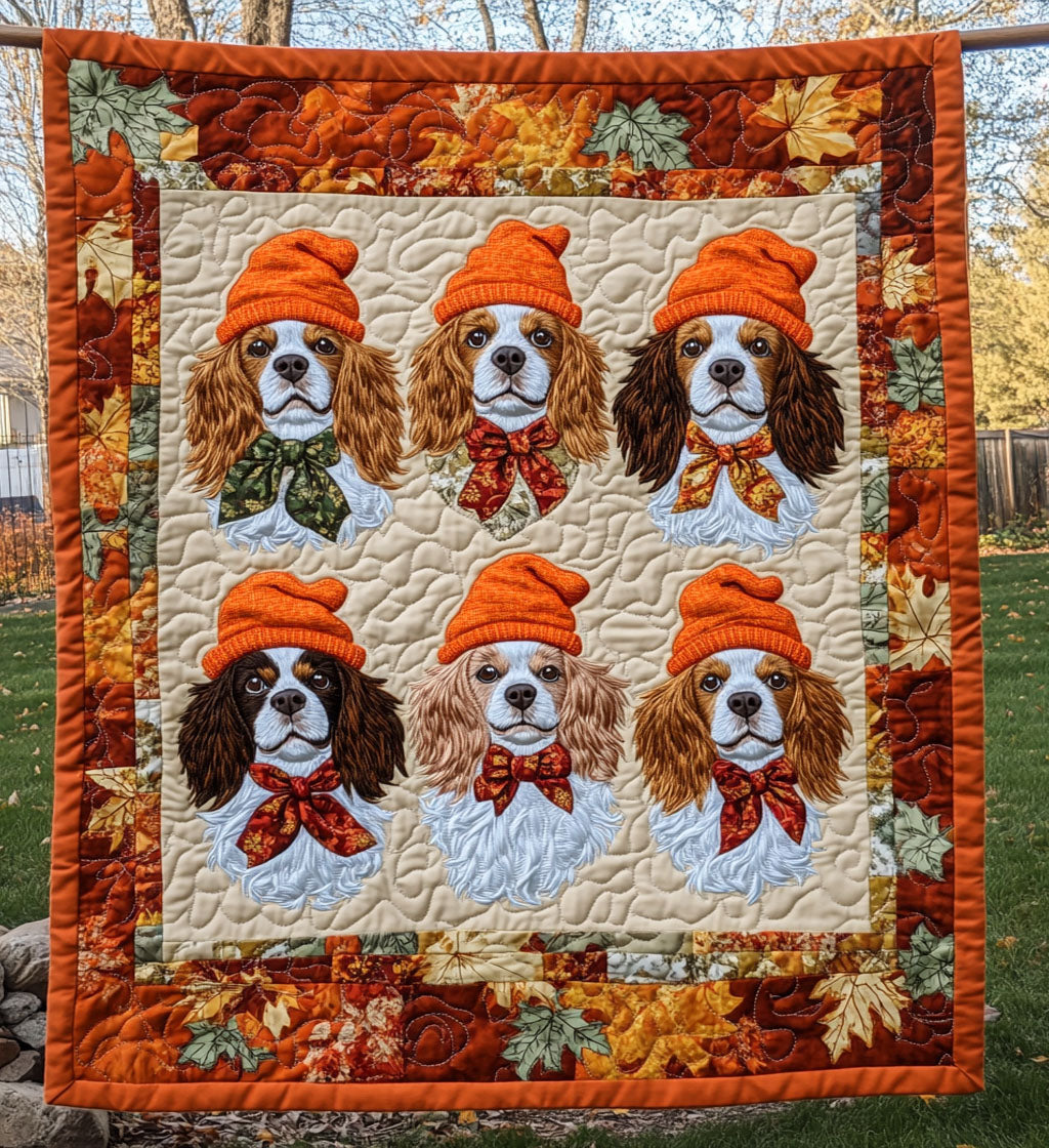 King Charles Delight Quilted Blanket Best New Dog Owner Gifts
