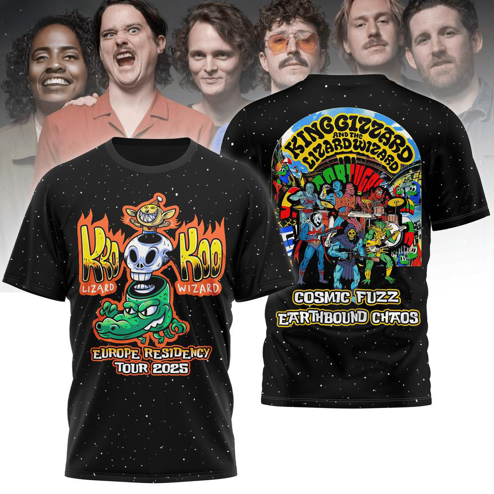 King Gizzard And The Lizard Wizard Europe Residency Tour 2025 T-Shirt Music Lovers Gifts