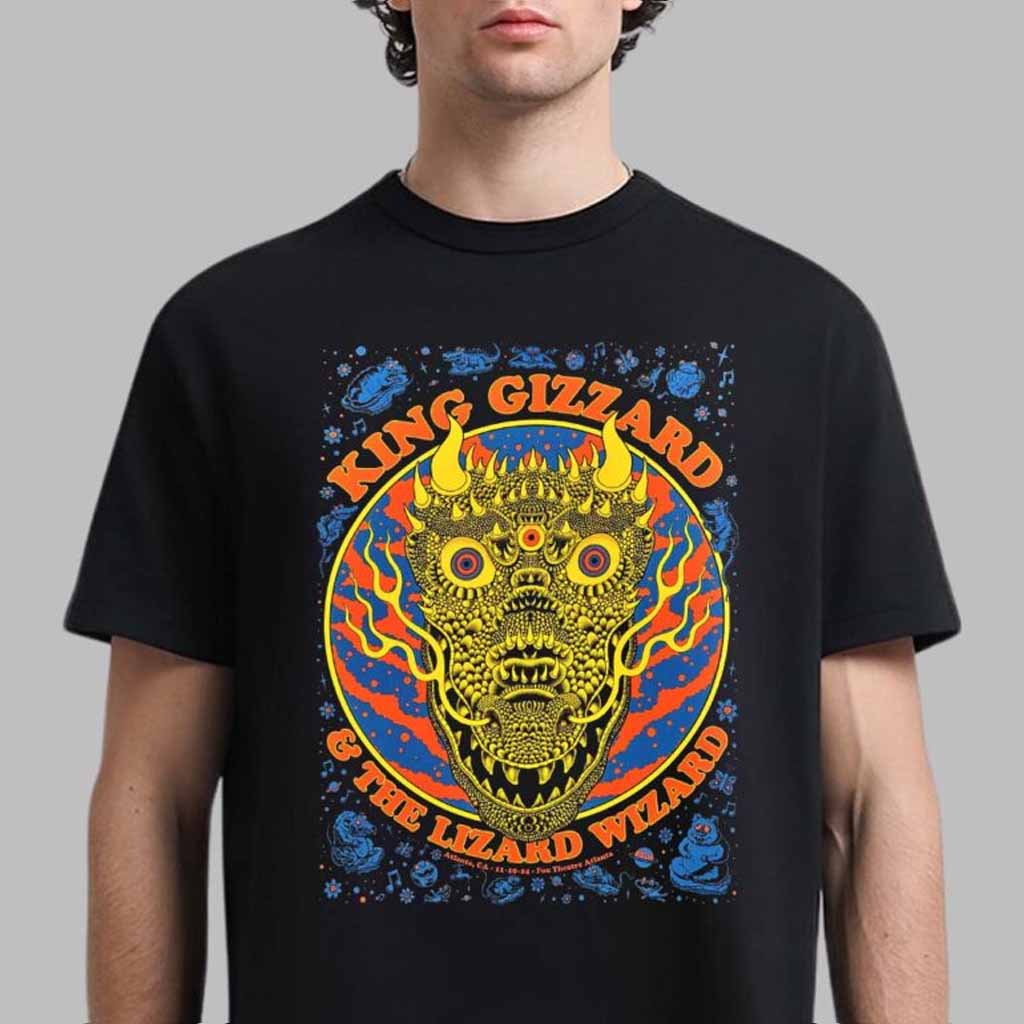 King Gizzard And The Lizard Wizard Merch Poster For Show In Atlanta Shirt Gift For Fans King Gizzard And The Lizard Wizard Merch Poster For Show In Atlanta Shirt Gift For Fans