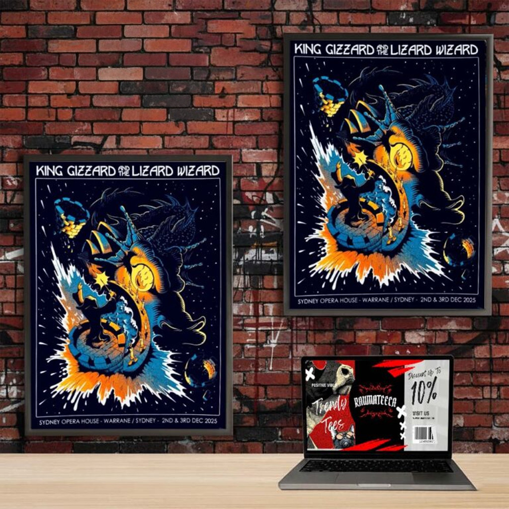 King Gizzard And The Lizard Wizard Poster Fan Merch Wall Art Decor King Gizzard And The Lizard Wizard Poster Fan Merch Wall Art Decor