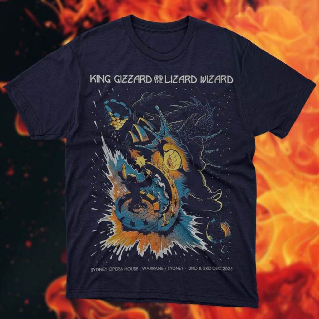 King Gizzard And The Lizard Wizard Shirt Sydney Opera House In Warrane Sydney On Dec 2 3 2025