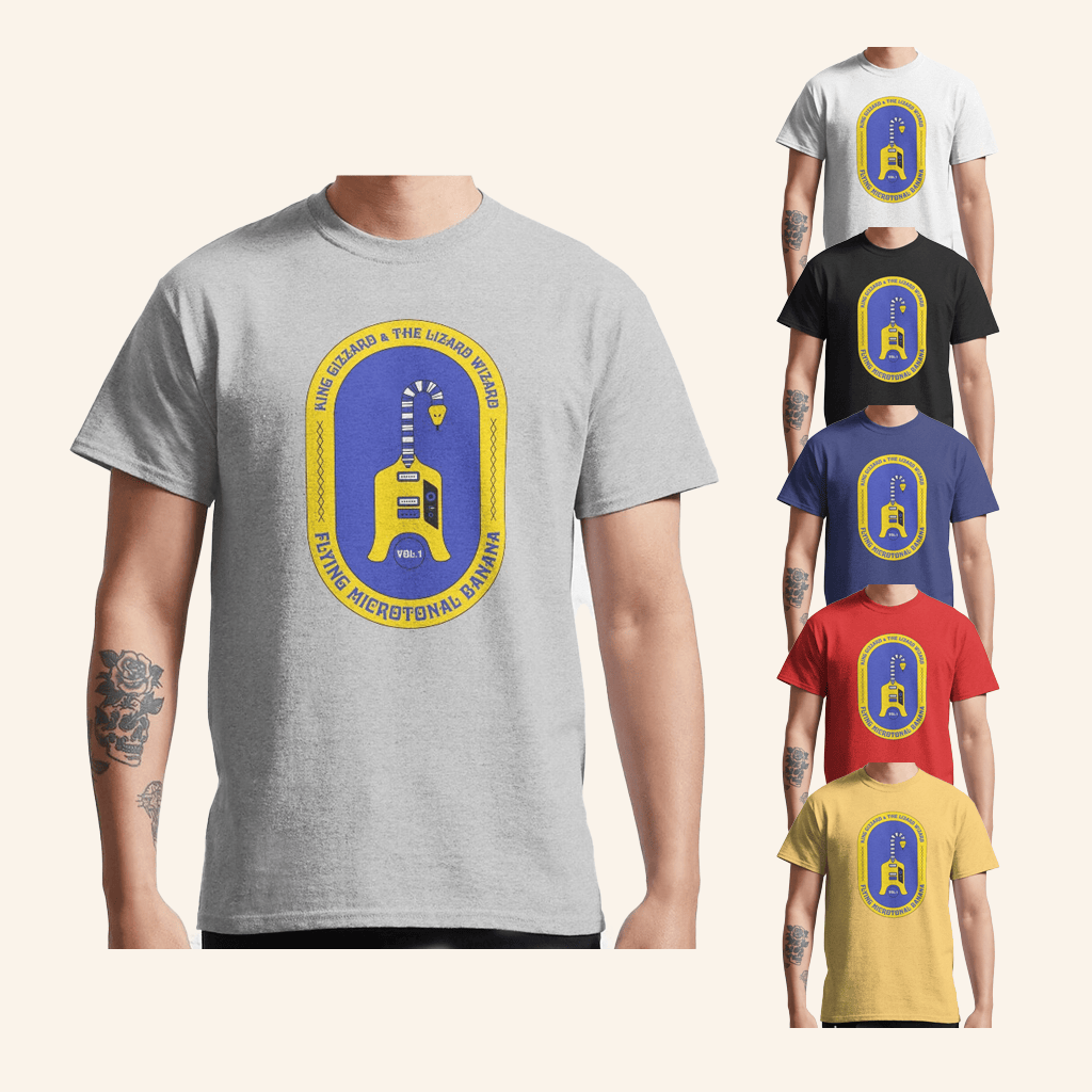 King Gizzard Merch Flying Microtonal Banana Shirt Rattlesnake T-Shirt Gifts For Him King Gizzard Merch Flying Microtonal Banana Shirt Rattlesnake T-Shirt Gifts For Him