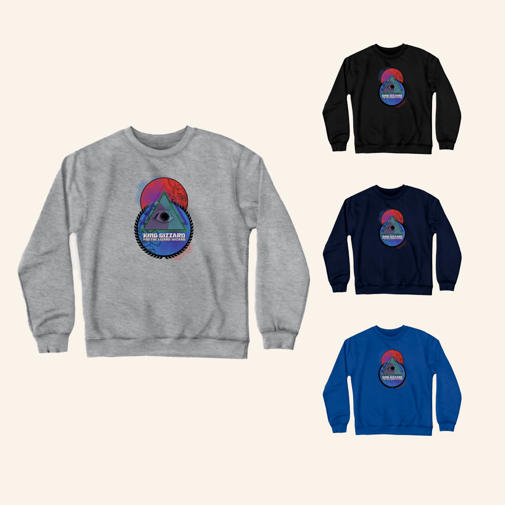 King Gizzard Merch King Gizzard And The Lizard Wizard Crewneck Sweatshirt Fans Gifts King Gizzard Merch King Gizzard And The Lizard Wizard Crewneck Sweatshirt Fans Gifts