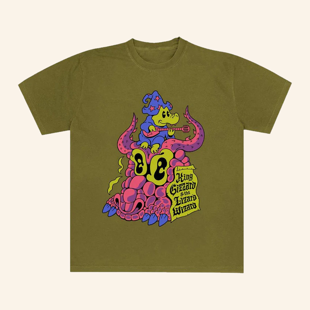 King Gizzard Merch King Gizzard And The Lizard Wizard Gator Wizard T-Shirt Gifts For Father