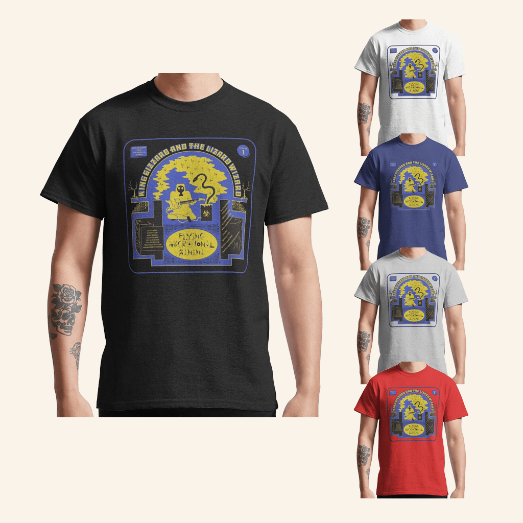 King Gizzard Merch King Gizzard And The Lizard Wizard T-Shirt Music Related Gifts For Guys King Gizzard Merch King Gizzard And The Lizard Wizard T-Shirt Music Related Gifts For Guys
