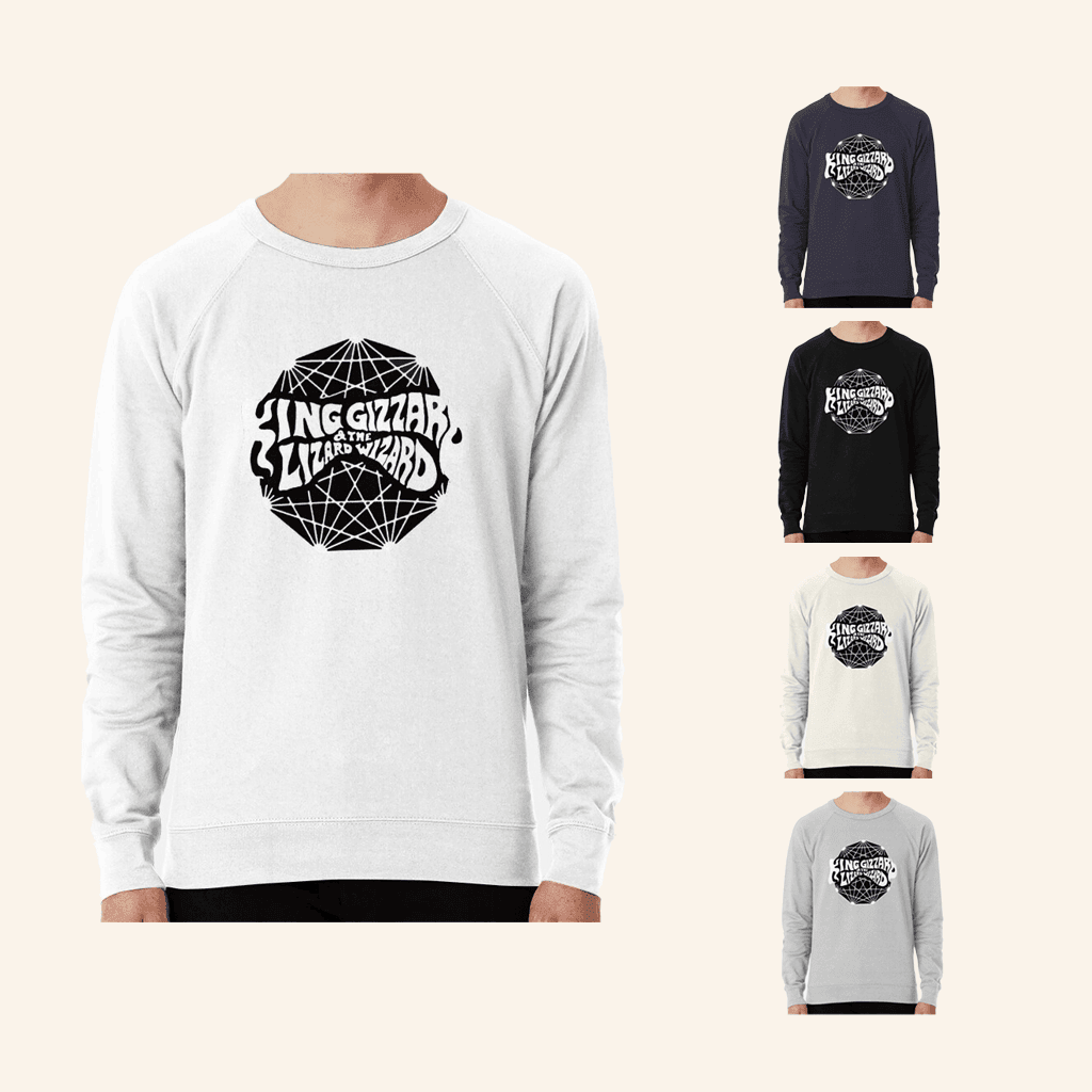 King Gizzard Merch King Gizzard Logo Sweatshirt Gifts For Music Fans King Gizzard Merch King Gizzard Logo Sweatshirt Gifts For Music Fans