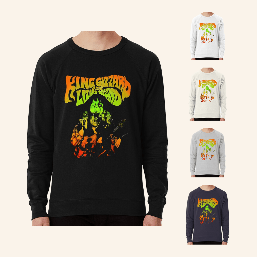 King Gizzard Merch King Gizzard Sweatshirt Music Lover Gifts For Him
