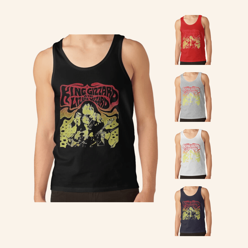 King Gizzard Merch Reward King Gizzard And The Lizard Wizard Tank Top Best Gifts For Husband King Gizzard Merch Reward King Gizzard And The Lizard Wizard Tank Top Best Gifts For Husband