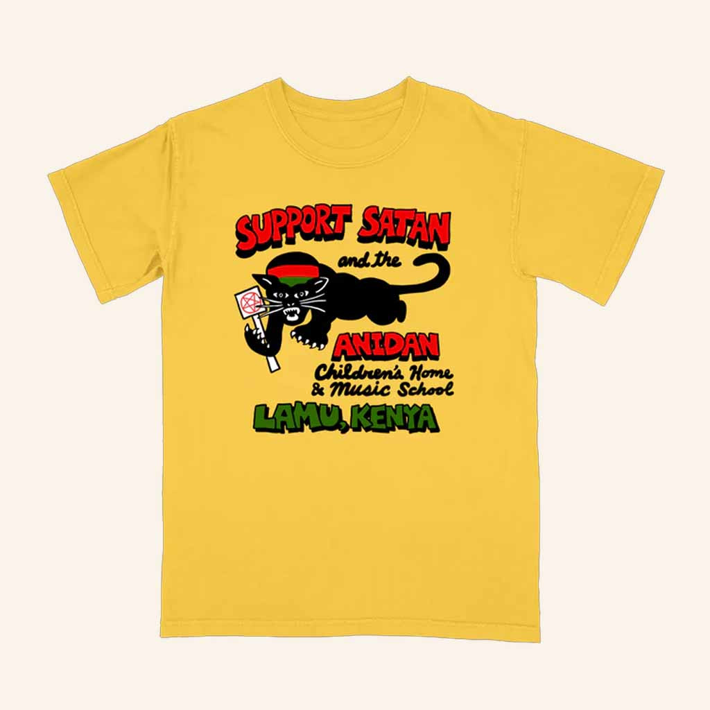 King Khan Merch Support Satan Yellow T-Shirt Birthday Present For Him King Khan Merch Support Satan Yellow T-Shirt Birthday Present For Him