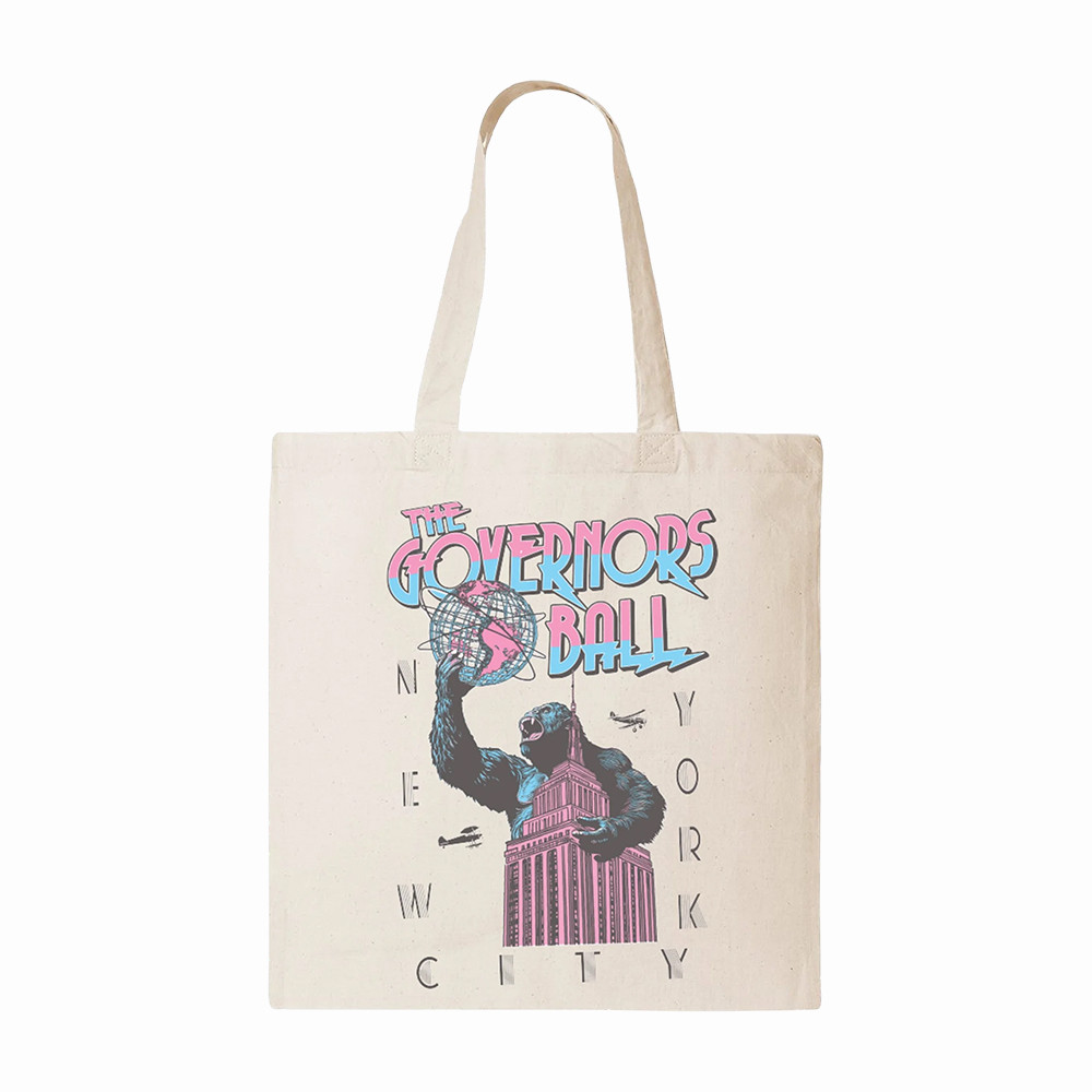 King Kong Governors Ball Tote Bag Governors Ball 2026 Accessories Music Lover Gift For Girlfriend