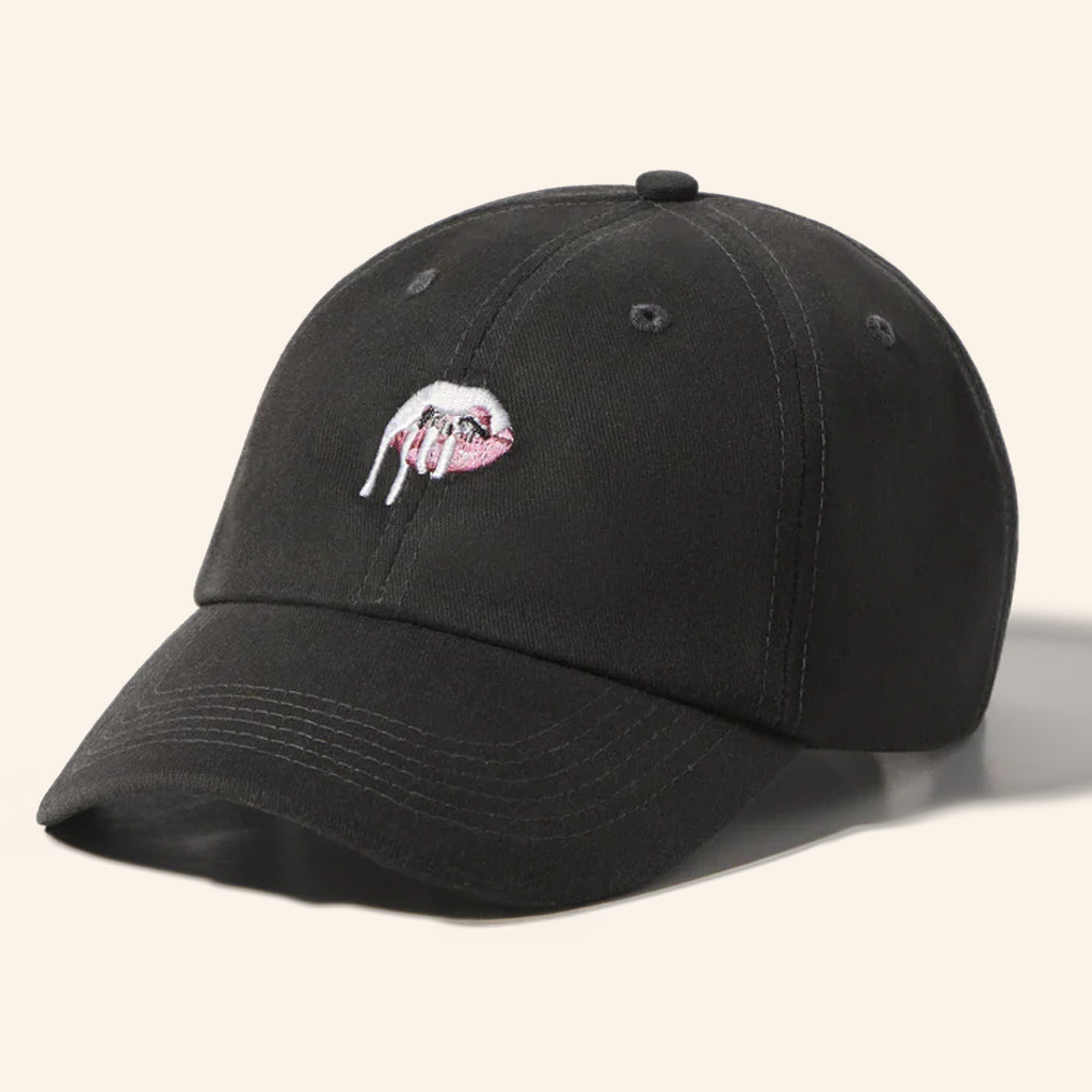 King Kylie Merch Lips Logo Embroidered Hat Christmas Gifts For Sister King Kylie Merch Lips Logo Embroidered Hat Christmas Gifts For Sister