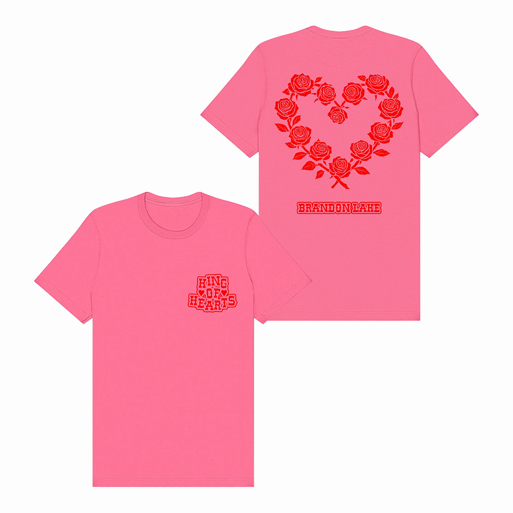King Of Hearts Brandon Lake Floral T-Shirt Music Lover Shirt Brandon Lake Fans Gift For Friends
