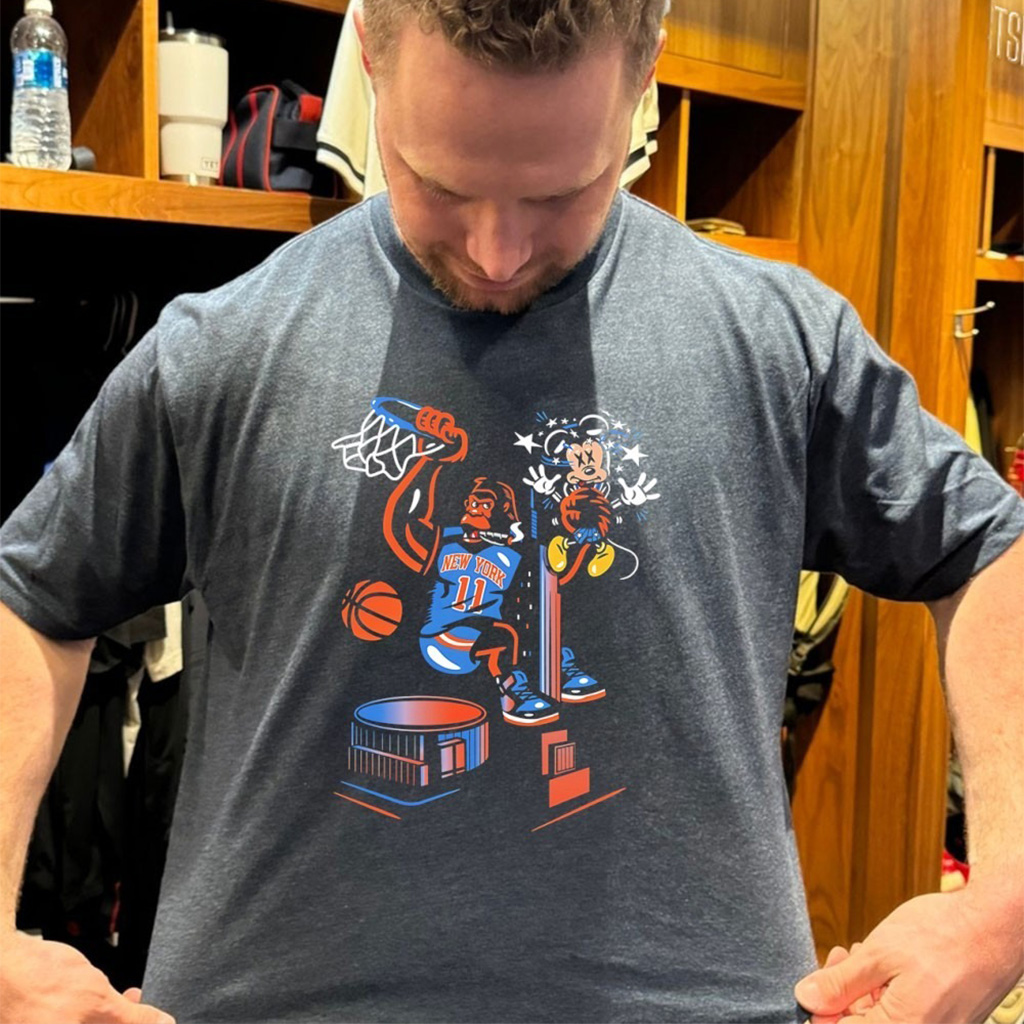 King Of New York Knicks Bigfoot Cigar And Mickey T Shirt