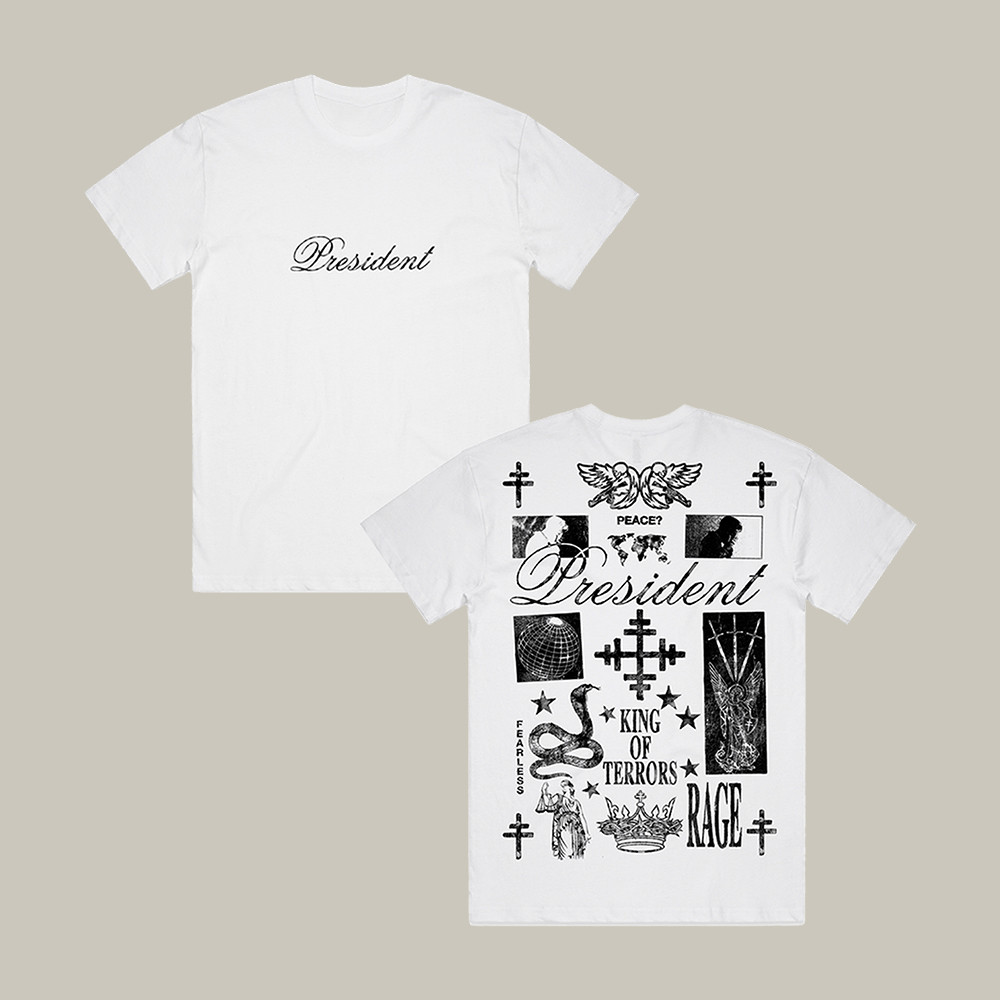 King Of Terrors Script PRESIDENT T-Shirt Music Clothes PRESIDENT Fan Gift