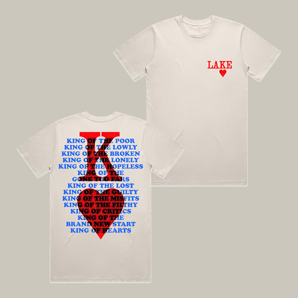 King Over Heart Graphic Brandon Lake T-Shirt Music Concert Tee Brandon Lake Fan Gift Idea