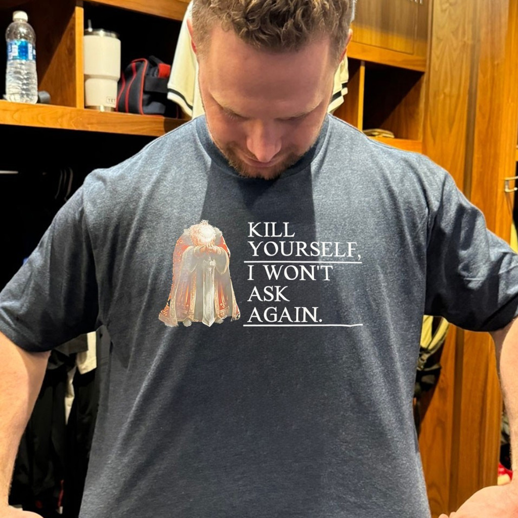 King Pardis III Kill Yourself I Won't Ask Again Graphic Shirt Best Gifts For Husband
