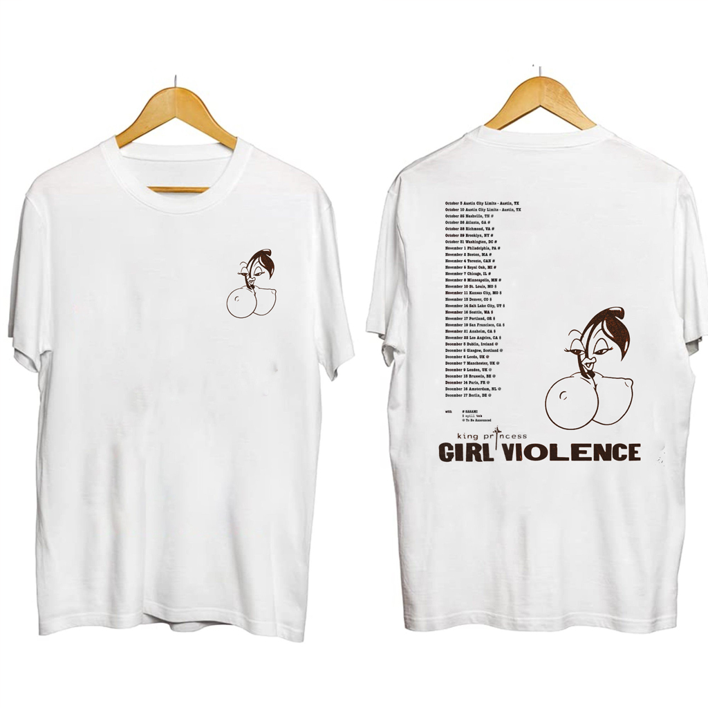 King Princess The Girl Violence Tour Shirt King Princess Merch Best Gifts For Music Lovers