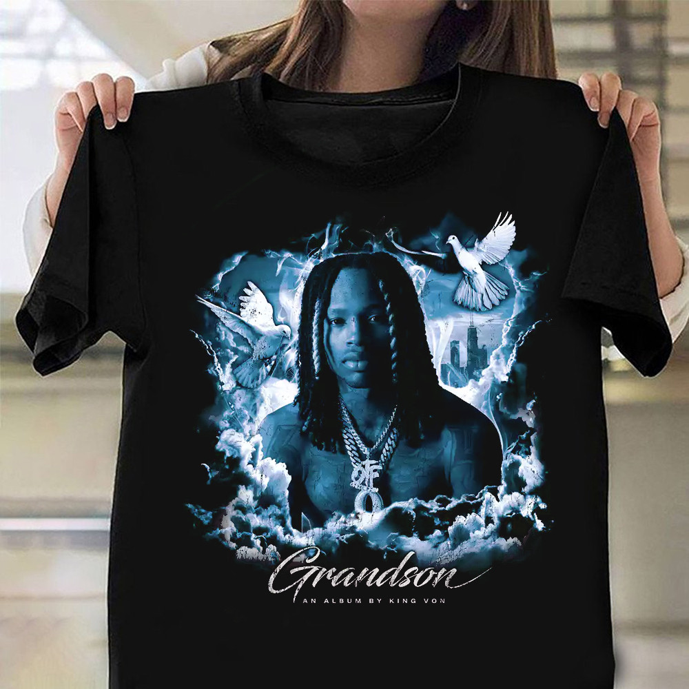 King Von BEAMING T-Shirt Gift Ideas For Fans