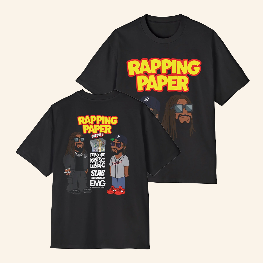Kingchip Merch Rapping Paper Graphic T-Shirt Gifts For Rap Fans