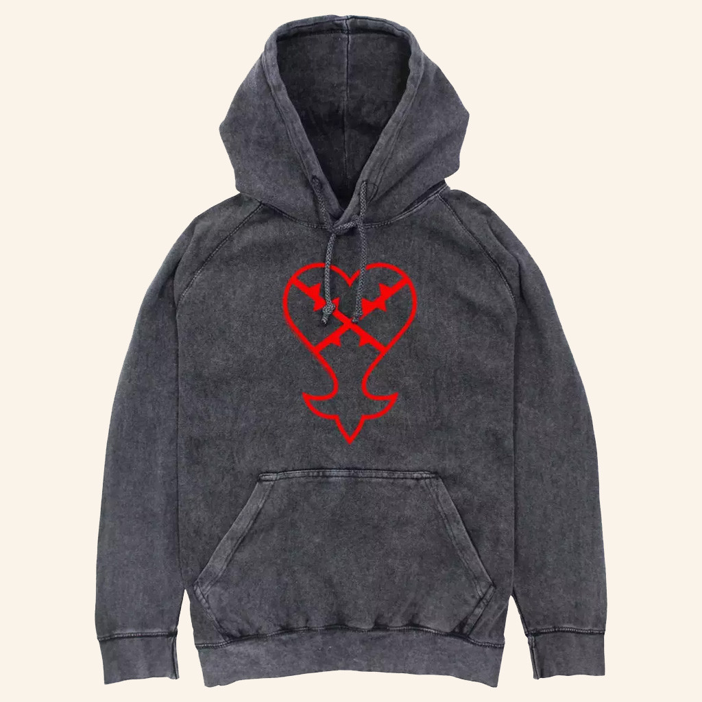 Kingdom Hearts Merch Heartless Symbol Hoodie Best Gifts For Boyfriend