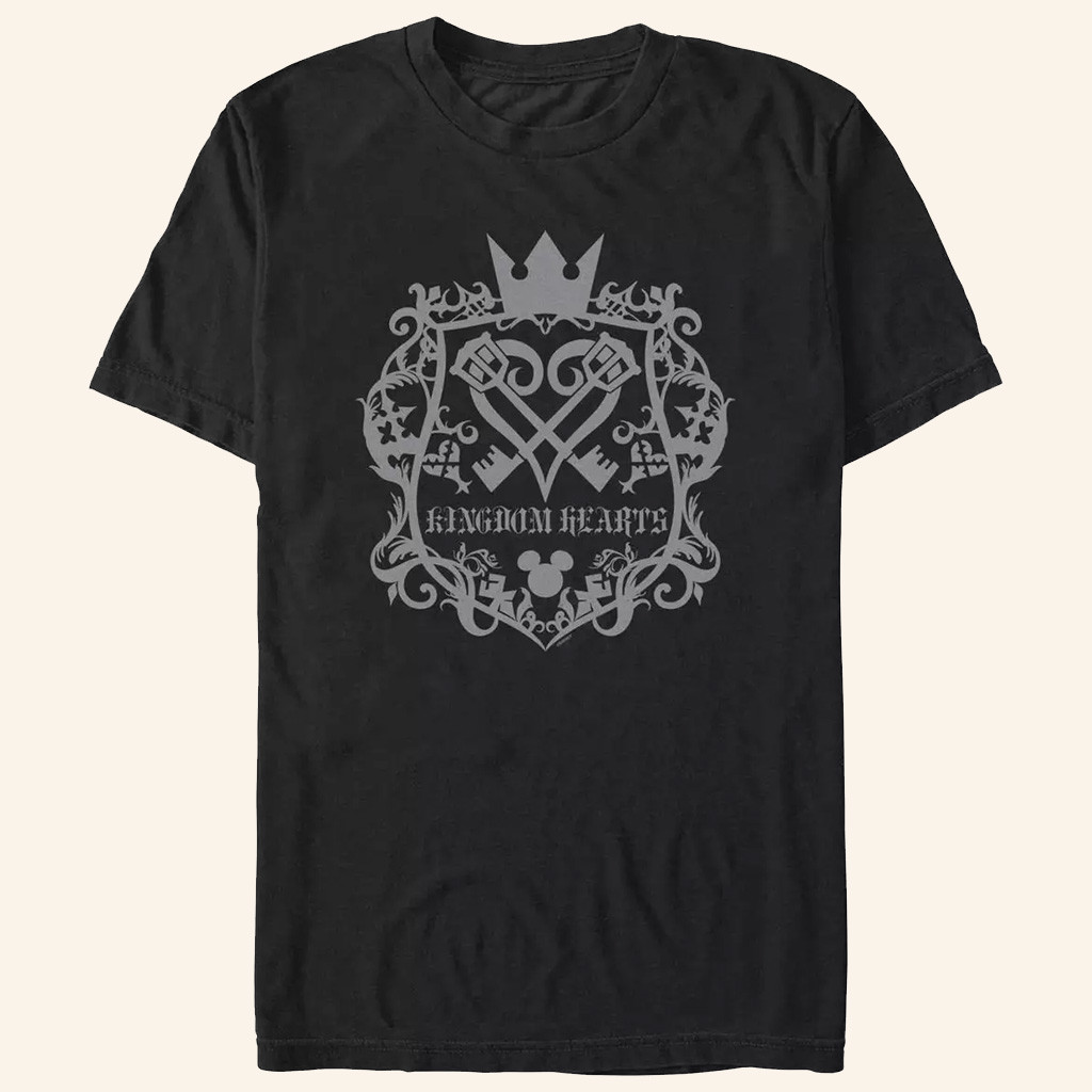 Kingdom Hearts Merch Kingdom Hearts Crest T-Shirt Best Gifts For Husband