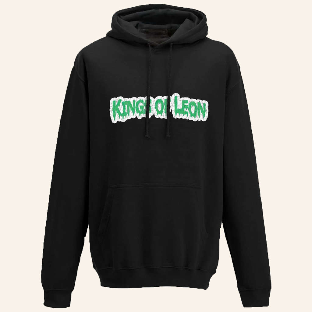 Kings Of Leon Merch 90s GP Black Hoodie Presents For Rock Music Lovers