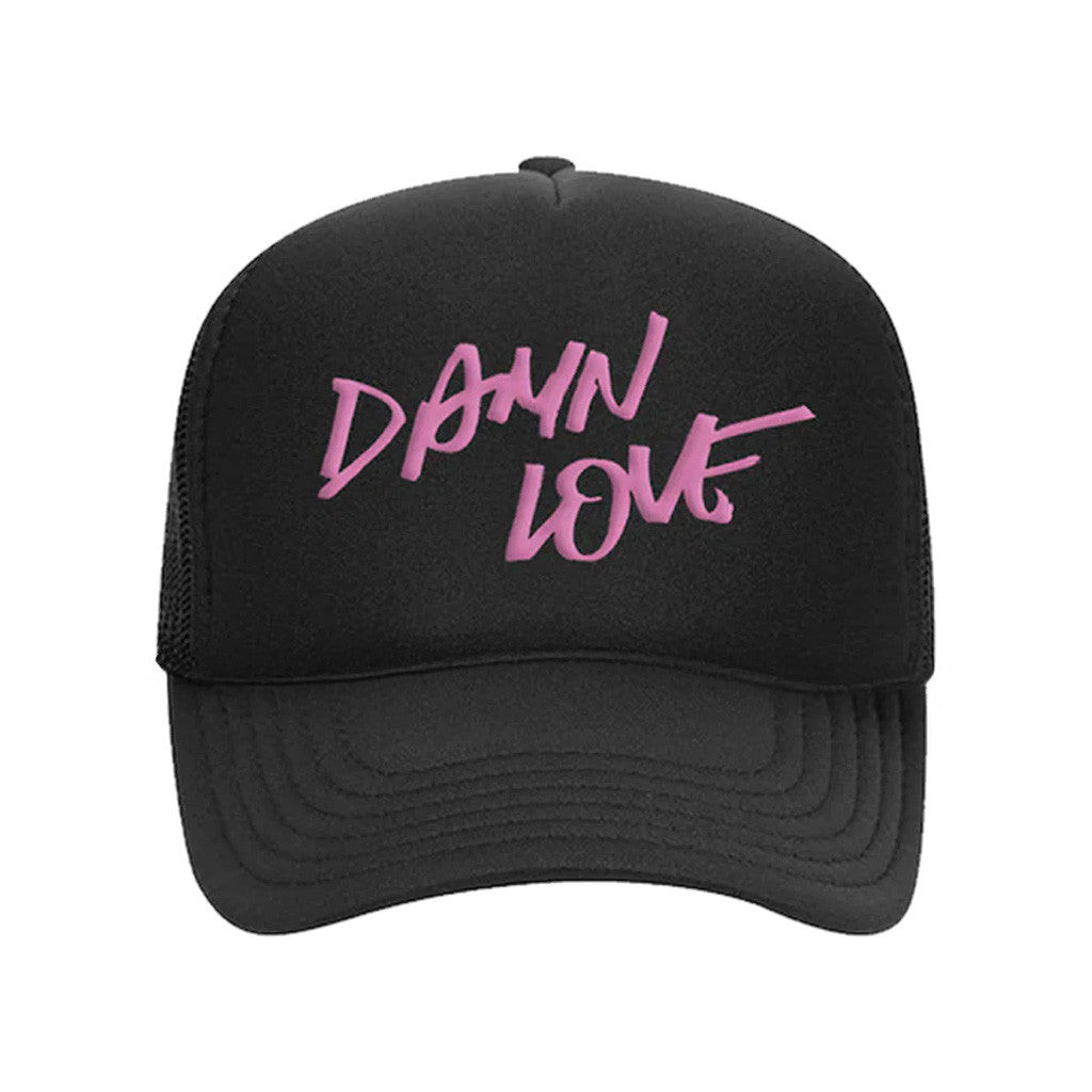 Kip Moore Merch Tour 2025 Damn Love Black Embroidered Trucker Hat Cool Gifts For Music Lovers Kip Moore Merch Tour 2025 Damn Love Black Embroidered Trucker Hat Cool Gifts For Music Lovers