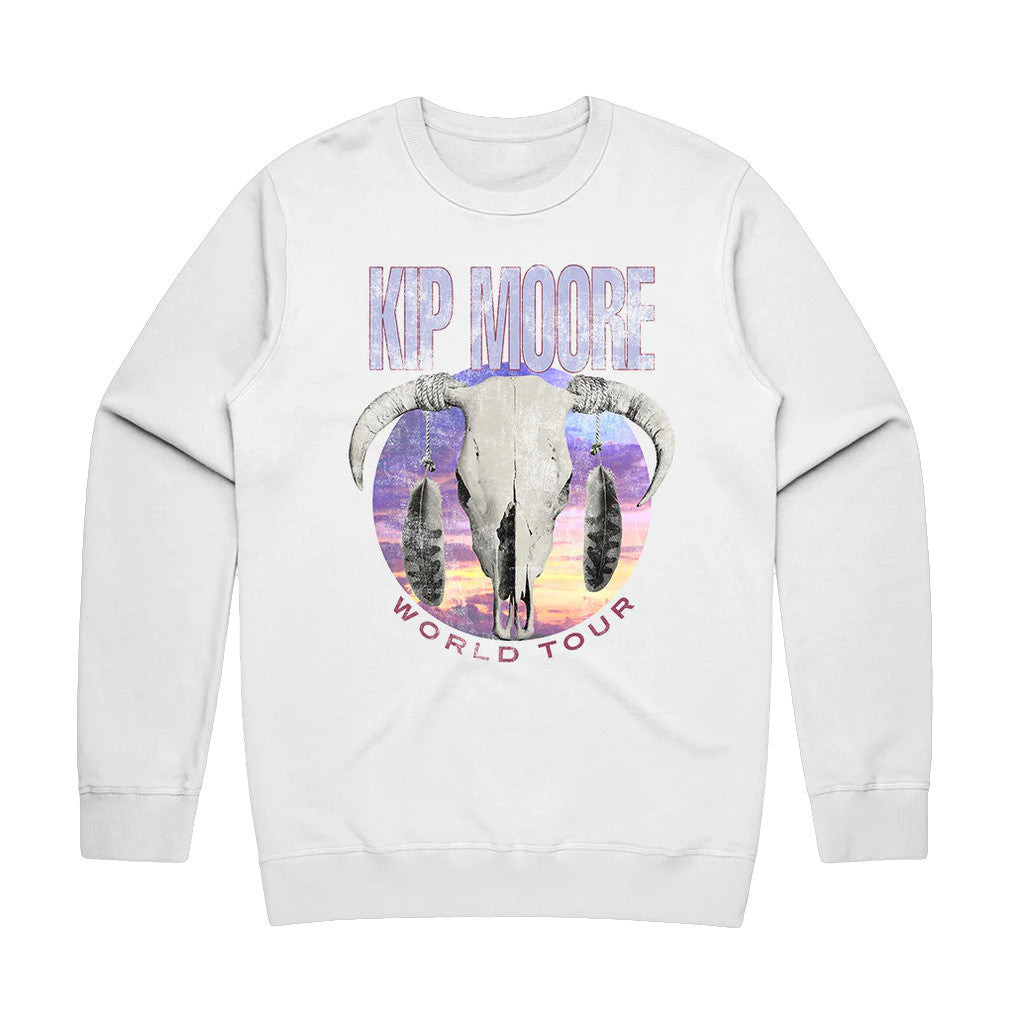 Kip Moore Merch Tour 2025 Exclusive Bull Crewneck Sweatshirt Gifts For Fans Kip Moore Merch Tour 2025 Exclusive Bull Crewneck Sweatshirt Gifts For Fans