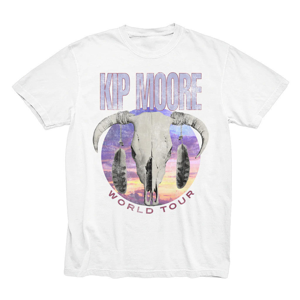 Kip Moore Merch Tour 2025 Exclusive Bull Crewneck T-Shirt Gifts For Fans