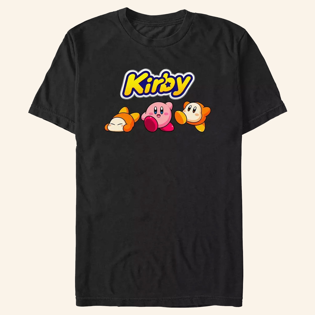Kirby Merch Kirby And Waddle Dee Logo T-Shirt Great Gifts For Sisters